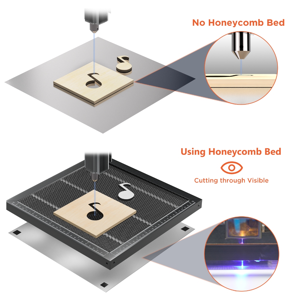 Универсальный рабочий стол ACM – обзор и цена Honeycomb Laser Bed